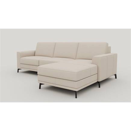 XOOON 2.5-zits links - rechts - arm 1 - poot 13 cm. - pocket - Livigno Creme