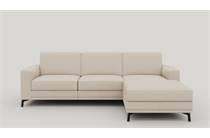 XOOON DENVER longchair 2.5-zits links - rechts - arm 1 - poot 13 cm. - pocket - Livigno Creme