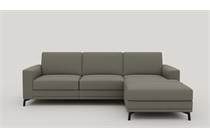 XOOON DENVER longchair 2.5-zits links - rechts - arm 1 - poot 13 cm. - pocket - Livigno Grijs