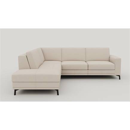 XOOON big links - 2.5-zits rechts - arm 1 - poot 13 cm. - pocket - Livigno Creme