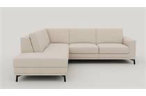 XOOON DENVER ottomane big links - 2.5-zits rechts - arm 1 - poot 13 cm. - pocket - Livigno Creme