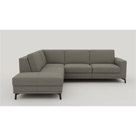 XOOON big links - 2.5-zits rechts - arm 1 - poot 13 cm. - pocket - Livigno Grijs