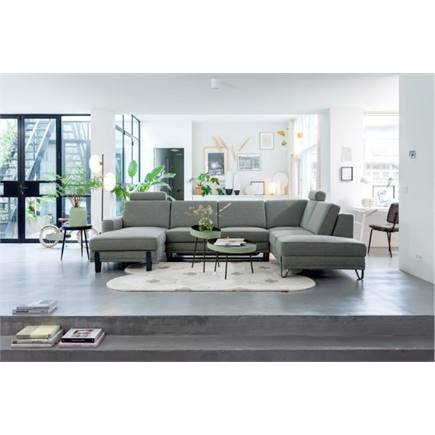 XOOON /hocker 80 x 60 cm. - poot 13 cm. - livigno Creme