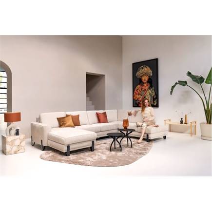 XOOON /hocker 80 x 60 cm. - poot 13 cm. - livigno Grijs