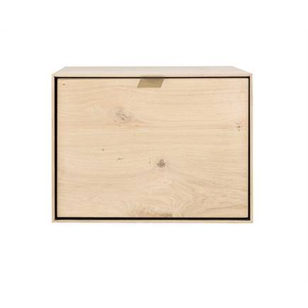 XOOON box 45 x 60 cm. + legplank - hang + klep Natural