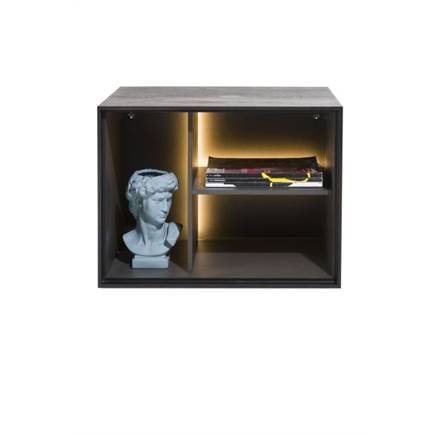 XOOON box 45 x 60 cm. - hout - hang + 3-niches + led