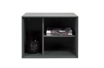 XOOON box 45 x 60 cm. - lak - hang + 3-niches + led Groen tv meubel