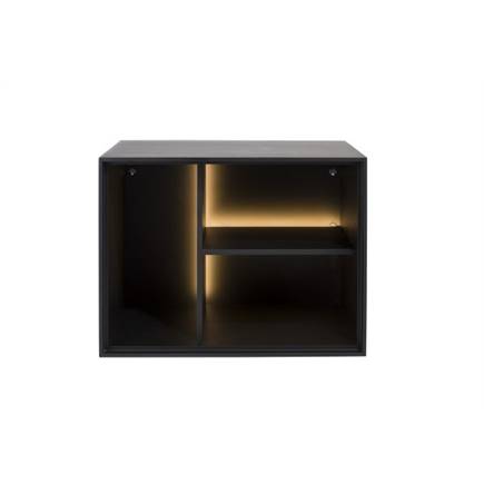 XOOON box 45 x 60 cm. - lak - hang + 3-niches + led Off Black