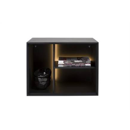 XOOON box 45 x 60 cm. - lak - hang + 3-niches + led Off Black