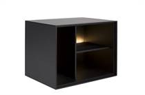 XOOON ELEMENTS tv meubel box 45 x 60 cm. - lak - hang + 3-niches + led Off Black