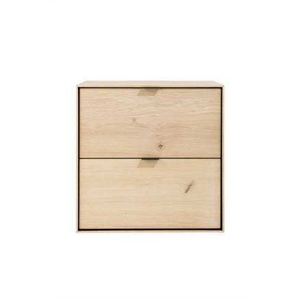 XOOON box 60 x 60 cm. - hang + 2-laden Natural