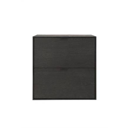 XOOON box 60 x 60 cm. - hang + 2-laden Onyx