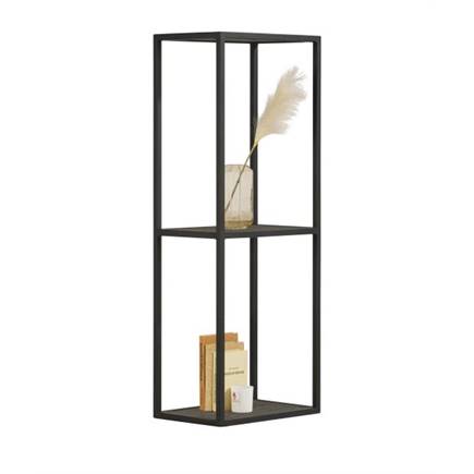 XOOON boekenkast 120 cm. + 2-niches Onyx