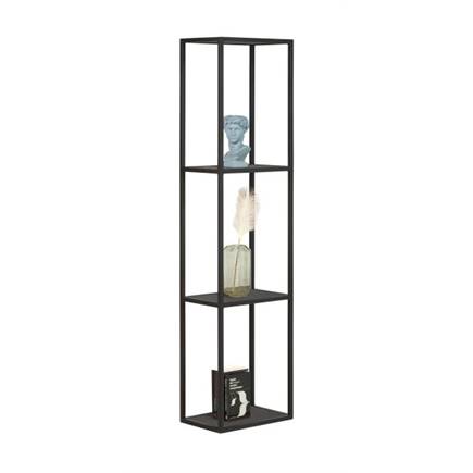 XOOON boekenkast 180 cm. + 3-niches Onyx