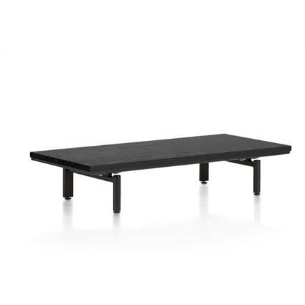 XOOON platform 100 cm. incl. 2 metalen poten Onyx