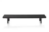 XOOON ELEMENTS tv meubel platform 130 cm. incl. 2 metalen poten Onyx
