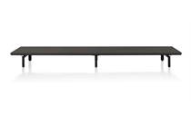XOOON platform 250 cm. incl. 3 metalen poten Onyx tv meubel