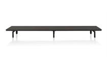 XOOON platform 250 cm. incl. 3 metalen poten Onyx tv meubel