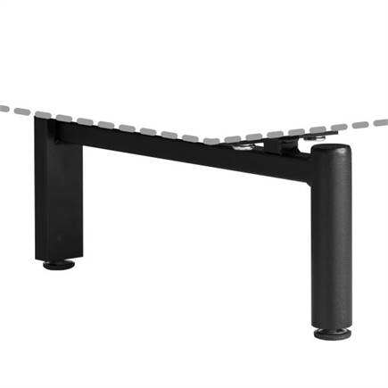 XOOON set van 2 - metalen u-poot + 2 x middenpoot (lowboards & dressoirs)