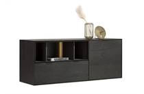 XOOON 150 cm. - 1-deur + 1-lade + 3-niches + led Onyx dressoir