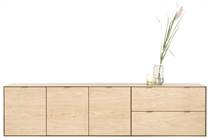 XOOON ELEMENTS dressoir 240 cm - 3-deuren + 2-laden Natural