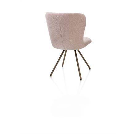 XOOON draaibaar steelbrown - 4-poot - stof Cloudy Roze