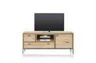 XOOON FANEUR tv meubel lowboard 140 cm - 1-deur + 2-laden + 2-niches (+ LED)
