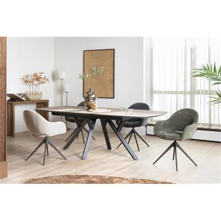 XOOON terugdraai - graphiet frame - stof Livigno Creme