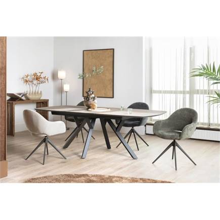 XOOON terugdraai - graphiet frame - stof Livigno Creme