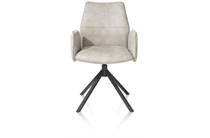XOOON FRANKY eetkamer fauteuil vast - greep - pocket - Taurus Kiezel