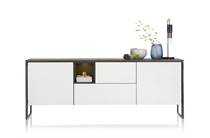 XOOON GLASGOW dressoir 230 cm - 2-deuren + 2-laden + 1-niche (+ LED)