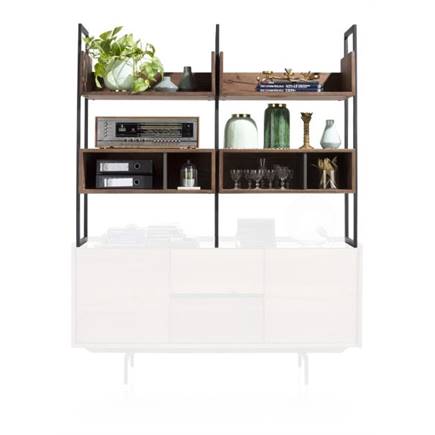 XOOON opzet voor buffet 155 cm - 6-niches (+ onderkast 40690)