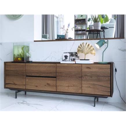 XOOON opzet voor buffet 155 cm - 6-niches (+ onderkast 40690)