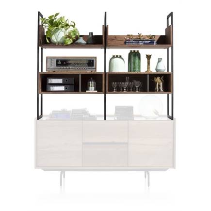 XOOON opzet voor buffet 155 cm - 6-niches (+ onderkast 40690)