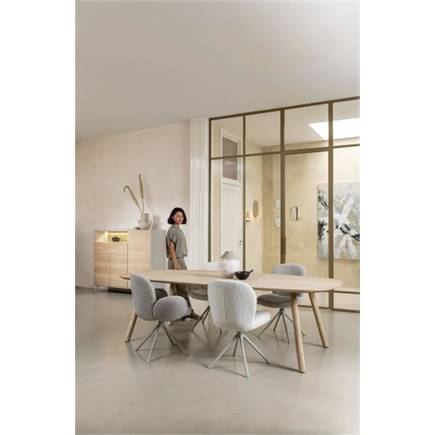XOOON graphiet frame - draaibaar - stof Brioni Ivoor