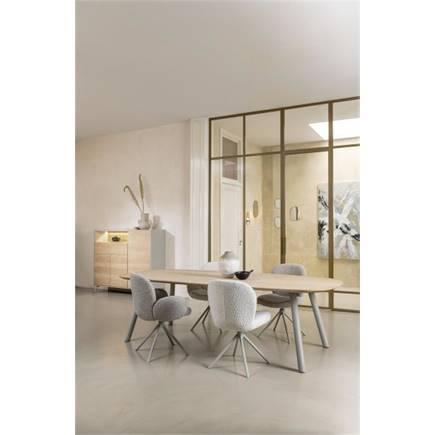 XOOON graphiet frame - draaibaar - stof Brioni Kiezel