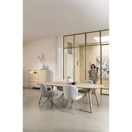 XOOON Silk Grey frame - draaibaar - stof Brioni Ivoor