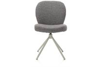 XOOON JAXON eetkamerstoel Silk Grey frame - draaibaar - stof Brioni Lever
