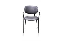 XOOON JOLIE eetkamer fauteuil stof Pala Antraciet