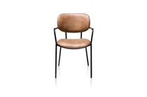 XOOON JOLIE eetkamer fauteuil stof Pala Cognac