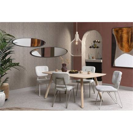 XOOON pocketvering - frame in RAL 7044 - silk grey + stof Luton