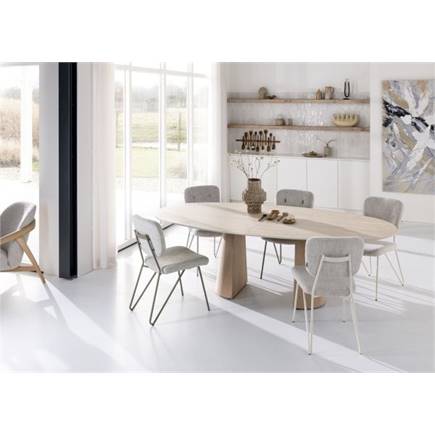XOOON pocketvering - frame in RAL 1013 - nebbia + stof Luton