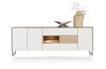 XOOON LINDFIELD dressoir 240 cm. - 3-deuren + 3-laden + 1-niche (+ LED)