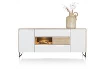 XOOON 200 cm. - 2-deuren + 3-laden + 1-niche (+ LED) dressoir