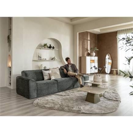 XOOON dressette 160 cm - 3-deuren + 2-laden + 1-niche (+ LED)