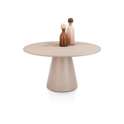 XOOON eetkamertafel rond 140 cm. - stone-skin - cone poot Desert