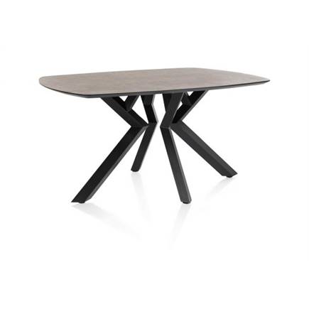 XOOON eetkamertafel ovaal - 150 x 105 cm Roest