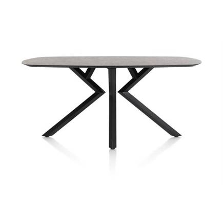 XOOON bartafel ovaal - 240 x 110 cm - (hoogte 92 cm) Antraciet