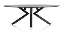 XOOON MASURA eetkamertafel ellips - 220 x 105 cm Antraciet