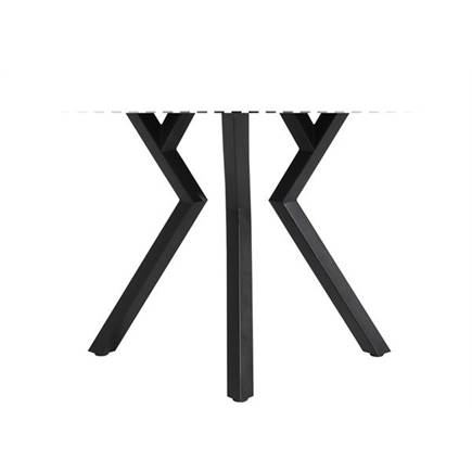 XOOON bartafel ovaal - 150 x 105 cm - (hoogte 92 cm) Antraciet